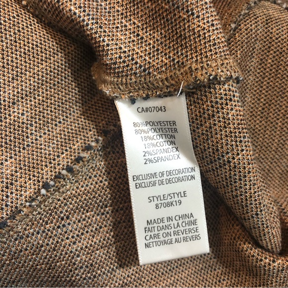 🆕 Max Studio Skirt size L Multi Black Brown Grey - Picture 4 of 5